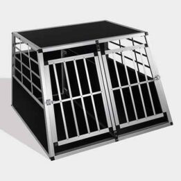 Aluminum Dog cage size 104cm Large Double Door Dog cage 65a 06-0775 www.gmtpet.com