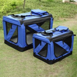 Blue Large Dog Travel Bag Waterproof Oxford Cloth Pet Carrier Bag www.gmtpet.com