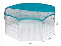 Wire Pet Playpen with waterproof polyester cloth 8 panels size 63x 60cm 06-0114 www.gmtpet.com