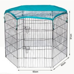 Outdoor Wire Pet Playpen with Waterproof Cloth Folable Metal Dog Playpen 63x 91cm 06-0116 www.gmtpet.com