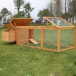 Factory Wholesale Wooden Chicken Cage Large Size Pet Hen House Cage www.gmtpet.com