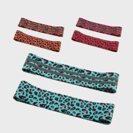 Custom New Product Leopard Squat With Non-slip Latex Fabric Resistance Bands www.gmtpet.com