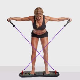 Fitness Equipment Multifunction Chest Muscle Training Bracket Foldable Push Up Board Set With Pull Rope www.gmtpet.com