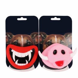 Squeak Chewing Funny Teeth Pig Nose Joke Prank Custom Vinyl Toy Pet Teething Toys For Halloween Toy www.gmtpet.com