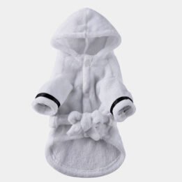 Hotel-style Soft Absorbent 100% Microfiber Pet Dog Bathrobe Albornoz Perro www.gmtpet.com