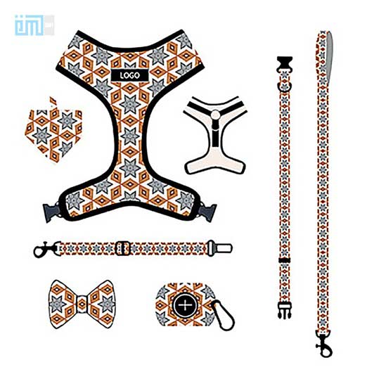 Pet harness factory new dog leash vest-style printed dog harness set small and medium-sized dog leash 109-0011 Dog Harness: Collar, Leash & Pet Harness Factory Pet harness factory new dog leash vest-style printed dog harness set small and medium-sized dog leash 109-0011