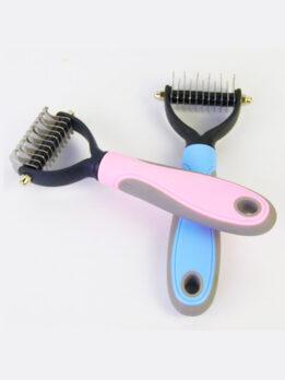 Wholesale OEM & ODM Pet Comb Stainless Steel Double-sided open knot dog comb 124-235001 www.gmtpet.com