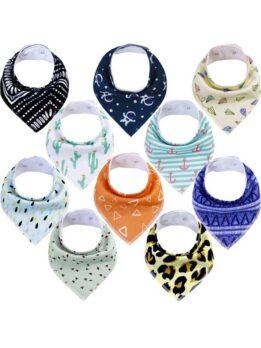 Autumn and winter baby drool napkin triangle napkin cotton printed baby eating bib baby products 118-37009 www.gmtpet.com