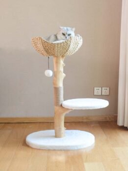 OEM natural trunk cat scratching post sisal wool cat tree 105-44002