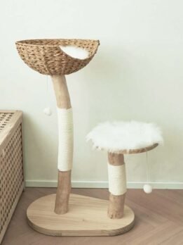 OEM natural trunk cat scratching post sisal wool cat tree 105-44011