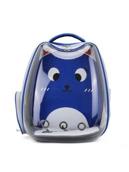 Blue Transparent Breathable Cat Backpack Pet Bag 103-45084 www.gmtpet.com