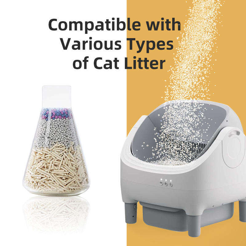 Wholesale New Design Automatic Cat Litter Box APP Control Dual Safety Sensors Self Cleaning Litter Box with Open-Top Design 116-5901 Pet Products Factory, OEM Manufacturer, Supplier, Agent www.gmtpet.com Smart Cat litter box, Cat Litter Box, Cat Litter Box & Accessories, Cat Litter Box And Accessories