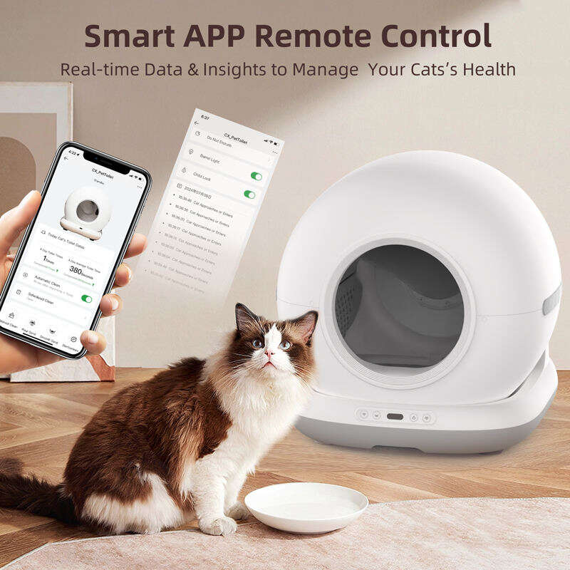 OEM Cat Litter Box Self Cleaning Smart Cat Litter Box Toilet Robot APP Control 72L Large Automatic Cat Litter Box Self-cleaning 116-5902 Pet Products Factory, OEM Manufacturer, Supplier, Agent www.gmtpet.com Smart Cat litter box, Cat Litter Box, Cat Litter Box & Accessories, Cat Litter Box And Accessories