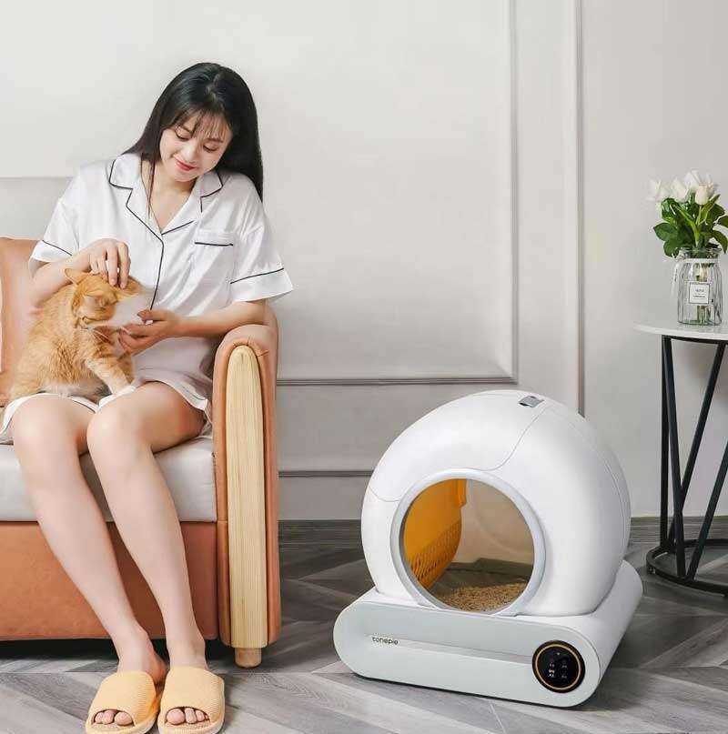 Wholesale APP Control Intelligent Smart Self Cleaning Litter Box for Cats Automatic Cat Toilet Litter Box 116-5903 Pet Products Factory, OEM Manufacturer, Supplier, Agent www.gmtpet.com Smart Cat litter box, Cat Litter Box, Cat Litter Box & Accessories, Cat Litter Box And Accessories