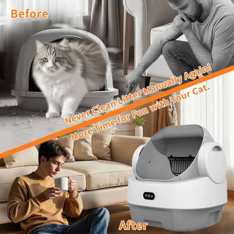 OEM Smart Cat Litter Box Fully Automatic with Open Design Large Capacity Ultra-Quiet cat Automatic Litter Box 116-5908 Pet Products Factory, OEM Manufacturer, Supplier, Agent www.gmtpet.com Smart Cat litter box, Cat Litter Box, Cat Litter Box & Accessories, Cat Litter Box And Accessories