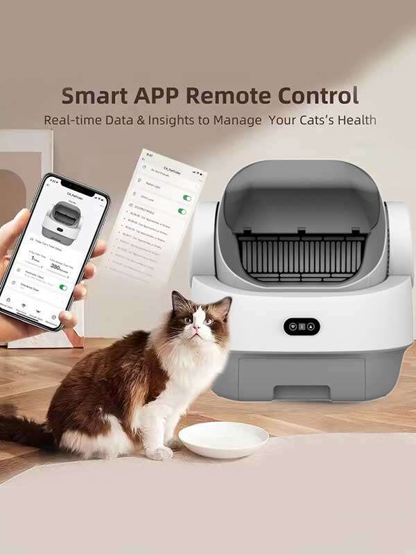 OEM Smart Cat Litter Box Fully Automatic with Open Design Large Capacity Ultra-Quiet cat Automatic Litter Box 116-5908 Pet Products Factory, OEM Manufacturer, Supplier, Agent www.gmtpet.com Smart Cat litter box, Cat Litter Box, Cat Litter Box & Accessories, Cat Litter Box And Accessories