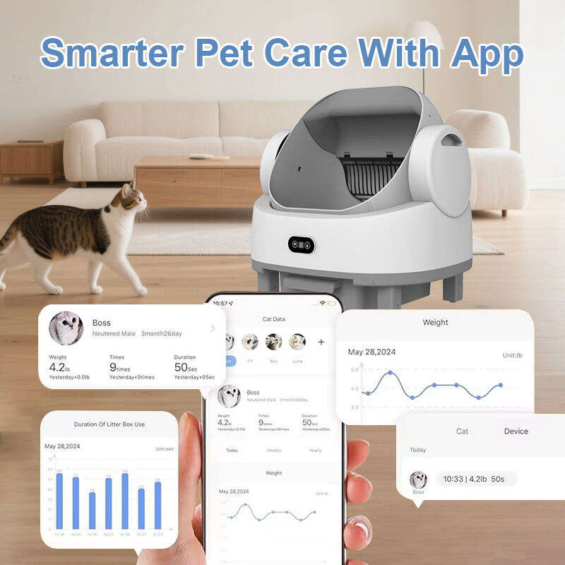 Wholesale APP Control Automatic Cat Litter Box with Safety Sensors Self Cleaning Litter Box for Multiple Cats 116-5909 Pet Products Factory, OEM Manufacturer, Supplier, Agent www.gmtpet.com Smart Cat litter box, Cat Litter Box, Cat Litter Box & Accessories, Cat Litter Box And Accessories