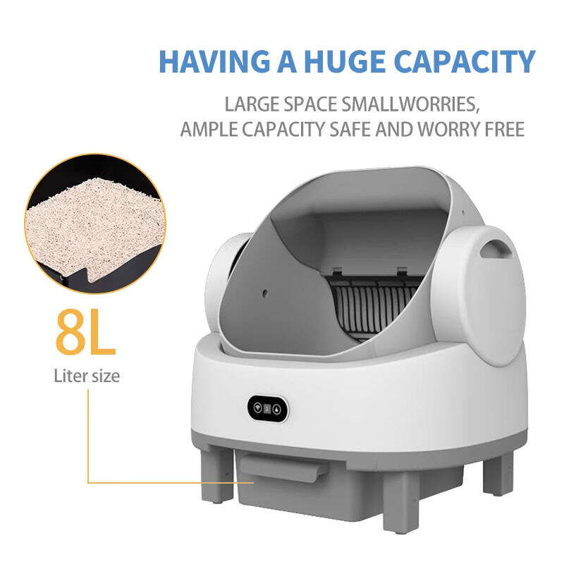 Wholesale APP Control Automatic Cat Litter Box with Safety Sensors Self Cleaning Litter Box for Multiple Cats 116-5909 Pet Products Factory, OEM Manufacturer, Supplier, Agent www.gmtpet.com Smart Cat litter box, Cat Litter Box, Cat Litter Box & Accessories, Cat Litter Box And Accessories