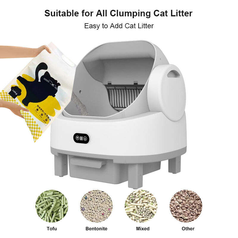 Wholesale APP Control Automatic Cat Litter Box with Safety Sensors Self Cleaning Litter Box for Multiple Cats 116-5909 Pet Products Factory, OEM Manufacturer, Supplier, Agent www.gmtpet.com Smart Cat litter box, Cat Litter Box, Cat Litter Box & Accessories, Cat Litter Box And Accessories