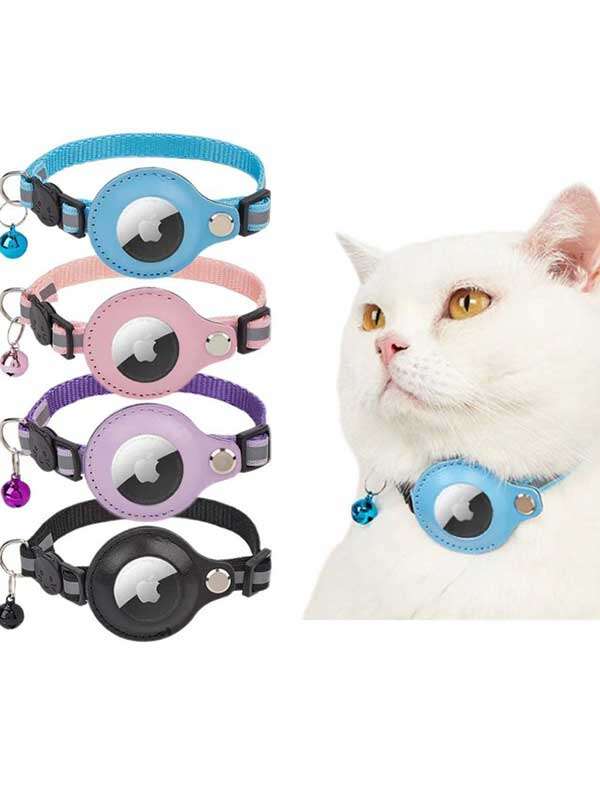 Wholease High Quality Adjustable Cat Collar Air Tag Outdoor Use Dog Collar With GPS Tracking Pet Collar Leash Dog 108-5101 Pet Products Factory, OEM Manufacturer, Supplier, Agent www.gmtpet.com Wholease Adjustable GPS Tracking Pet Cat Dog Collar