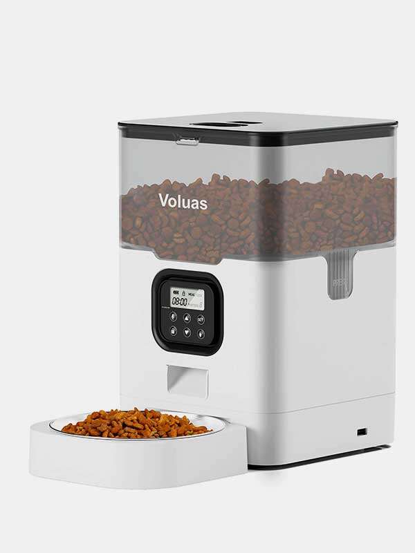 Wholeasle Amazon 4L 6L food feeder double meal feeder pet smart feeder pet automatic feeder 131-23501 Pet Products Factory, OEM Manufacturer, Supplier, Agent www.gmtpet.com Wholeasle Amazon food feeder double meal feeder pet smart feeder