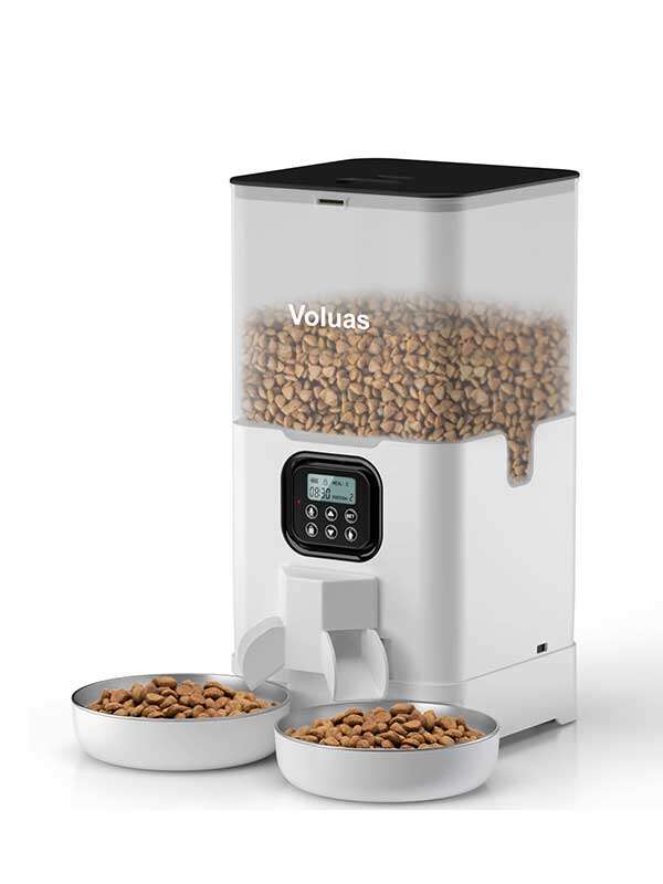 Wholeasle Amazon 4L 6L food feeder double meal feeder pet smart feeder pet automatic feeder 131-23501 Pet Products Factory, OEM Manufacturer, Supplier, Agent www.gmtpet.com Wholeasle Amazon food feeder double meal feeder pet smart feeder