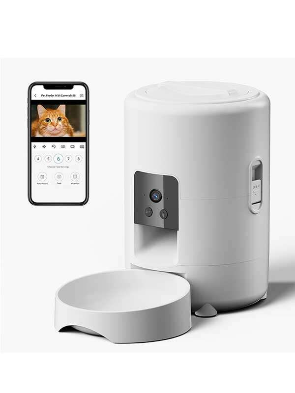 wholesale 2L Small Round Pet Smart Feeder Direct Pet products factory Manufacturer and Supplier Agent 131-23509 Pet Products Factory, OEM Manufacturer, Supplier, Agent www.gmtpet.com Wholeasle Amazon food feeder double meal feeder pet smart feeder